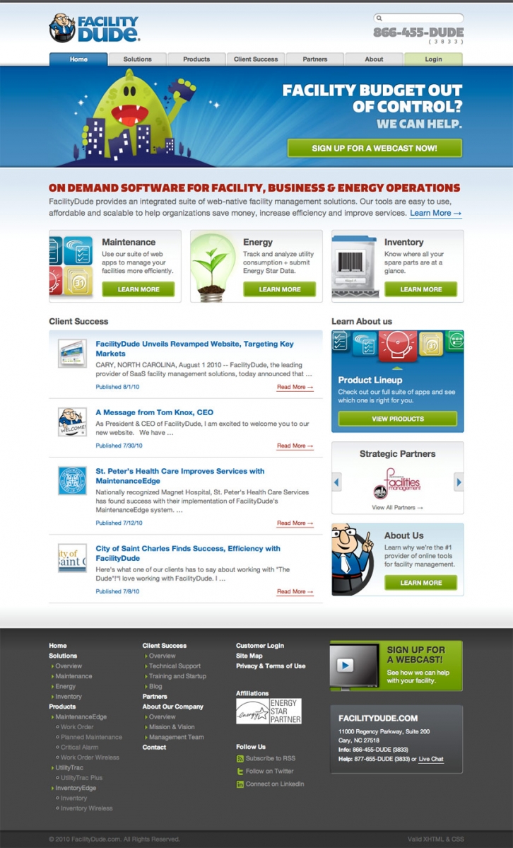 Facility Dude Homepage