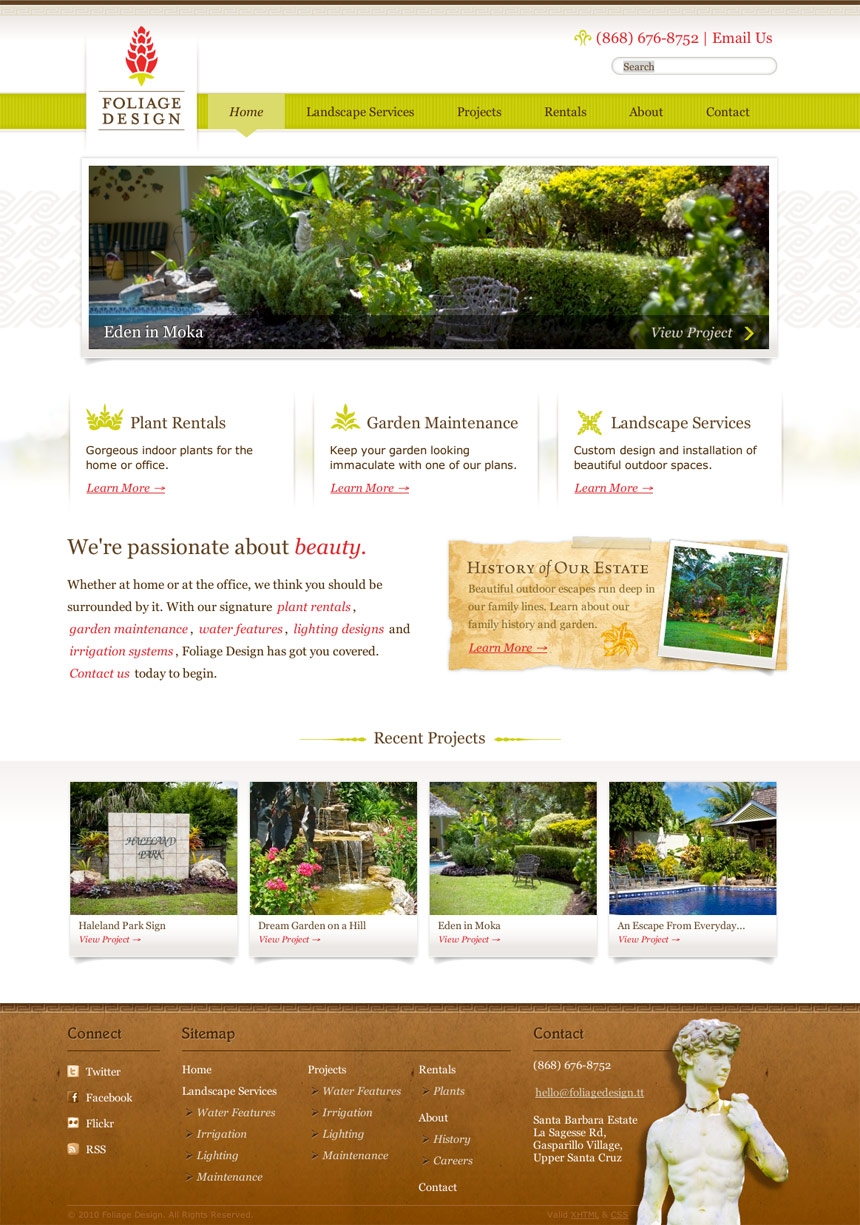 Foliage Homepage