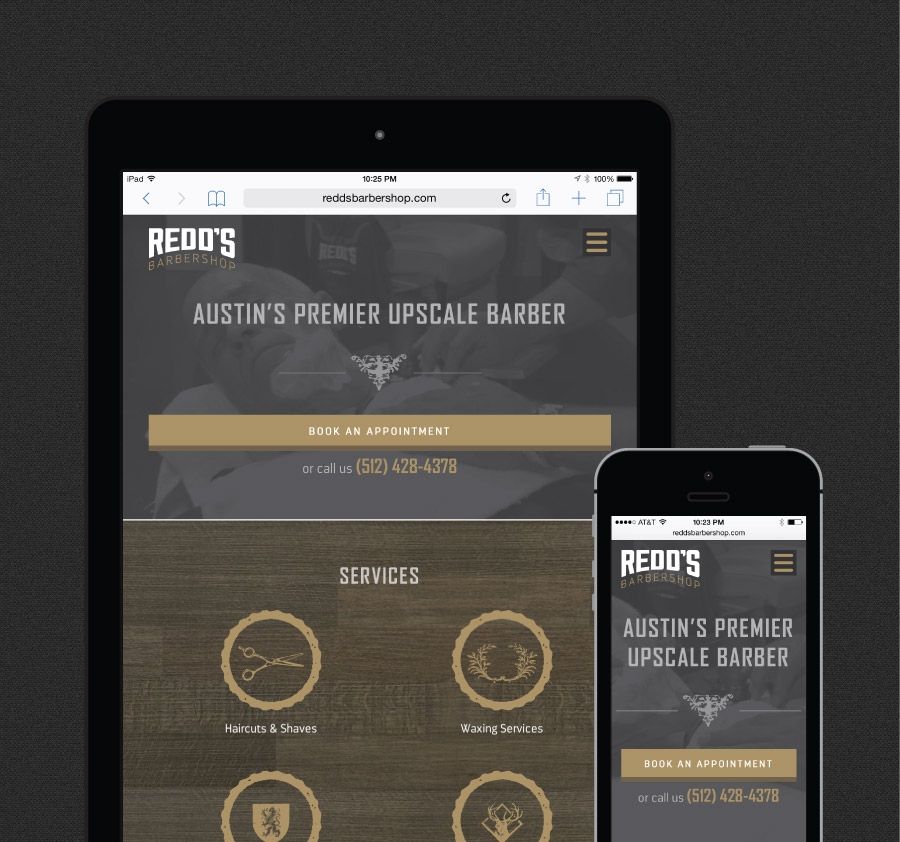 Redd's Barbershop on Mobile Devices