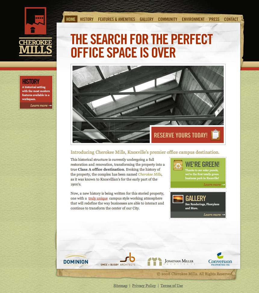 Cherokee Mills Website