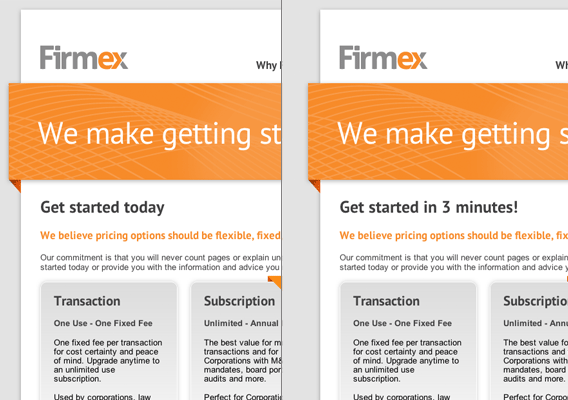 Firmex A/B Example
