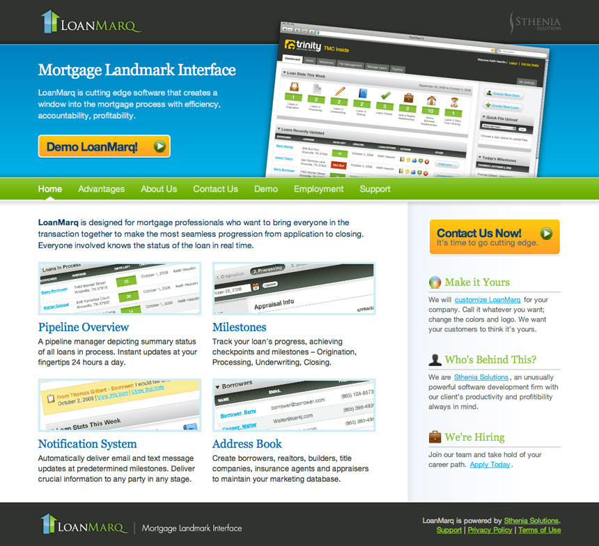 LoanMarq - Landmark Mortgage Interface