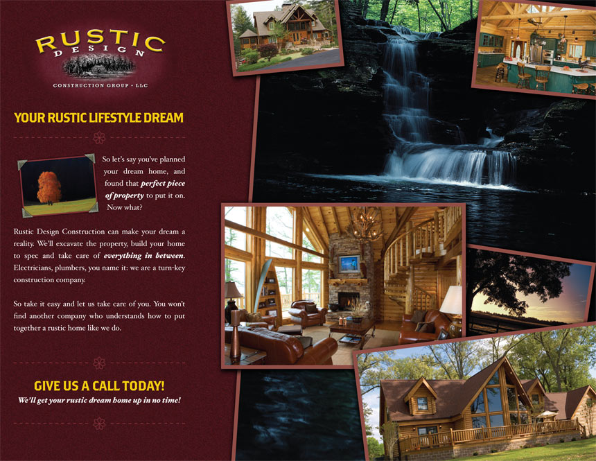 Rustic Design Construction Brochure Inside