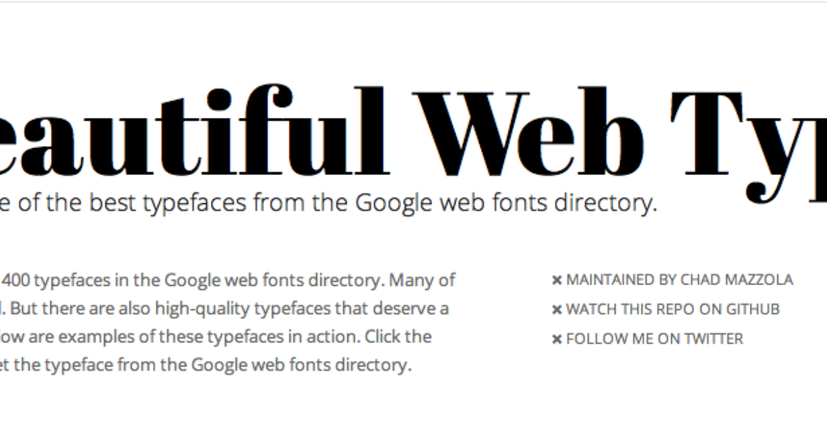 Best Typefaces from Google’s Web Fonts Directory | Blog | FortySeven Media
