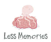 Less Memories Octopus and Brain Logo