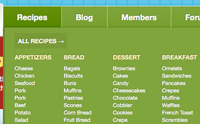 Recipe Dropdown